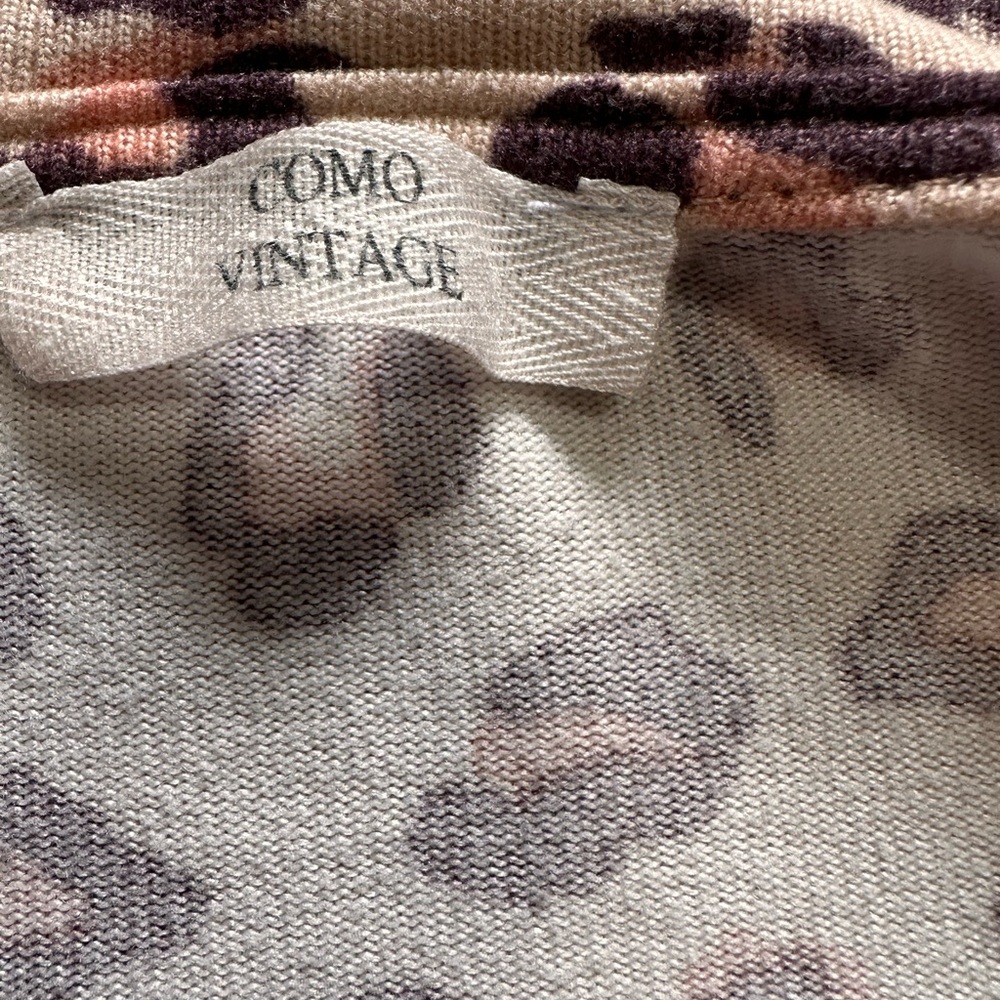 Como Vintage Leopard Print Lounge Top XL Soft Oversized Athleisure Tee - Picture 4 of 6
